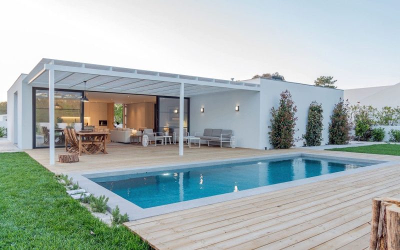 Modern villa with pool and garden